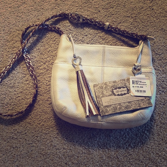 Brighton Handbags - Brighton Bertie Crossbody Bag Pearl/Neutral